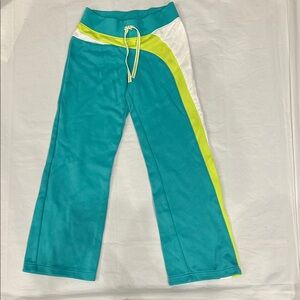 Greendog Teal and Lime Kids Joggers
